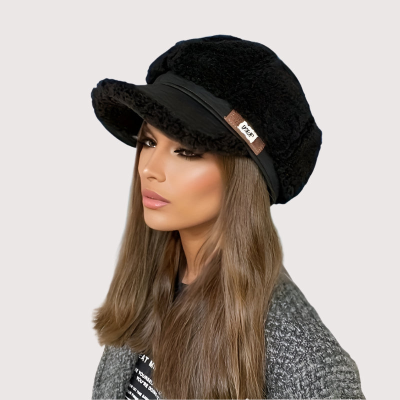 Aventury Sherpa Newsboy Cap Damen