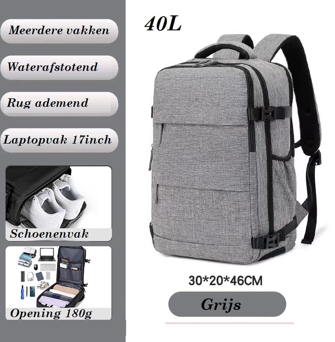 Avoir Avoir® Rucksack 17 Zoll