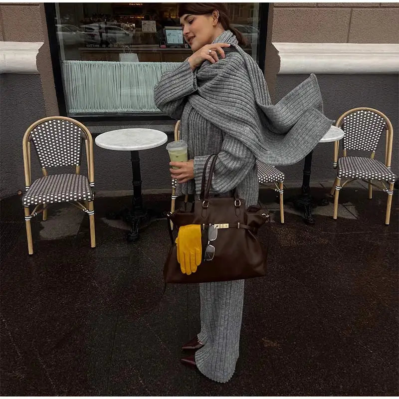Aventury Co-ord Set Schal Poncho
