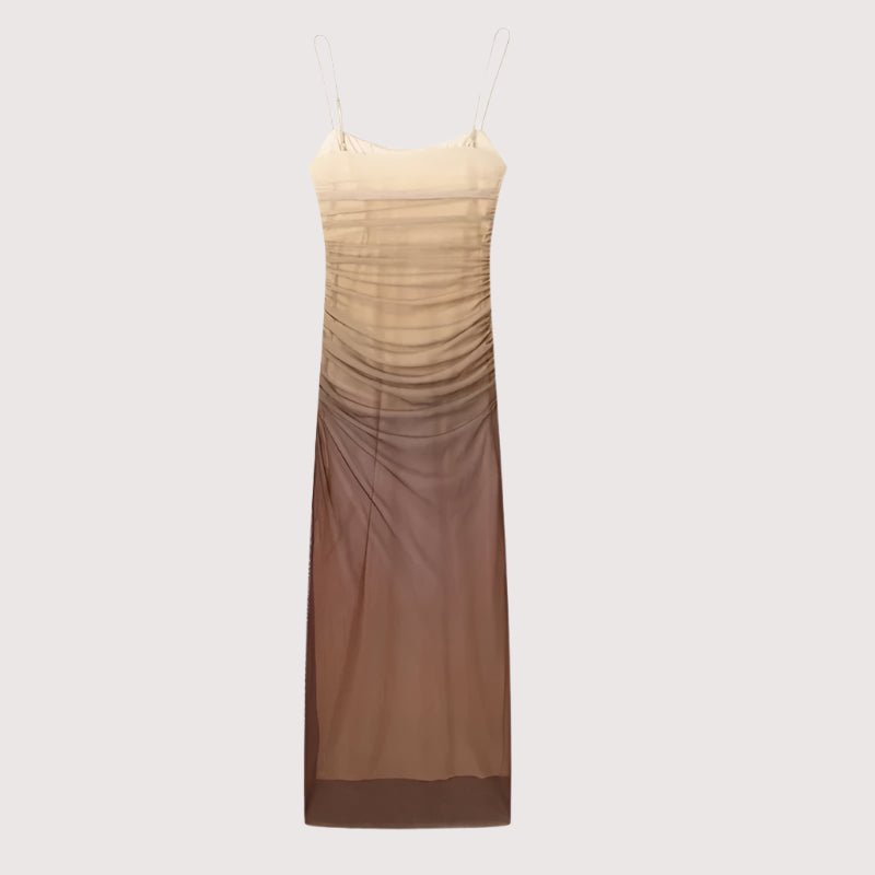 Avoir Avoir Wickelkleid aus Netzstoff