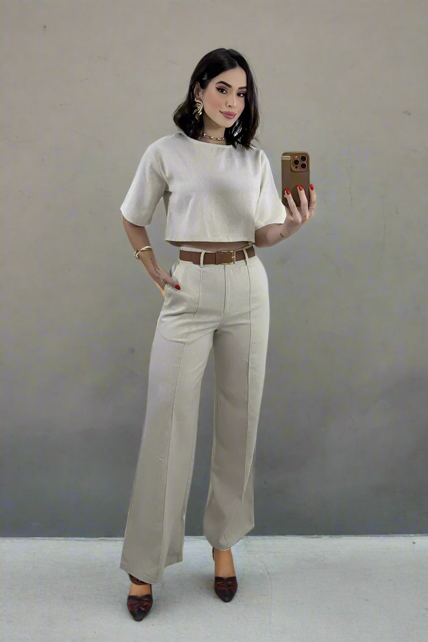Aventury – Crop-Tops-Set mit Kombiteil