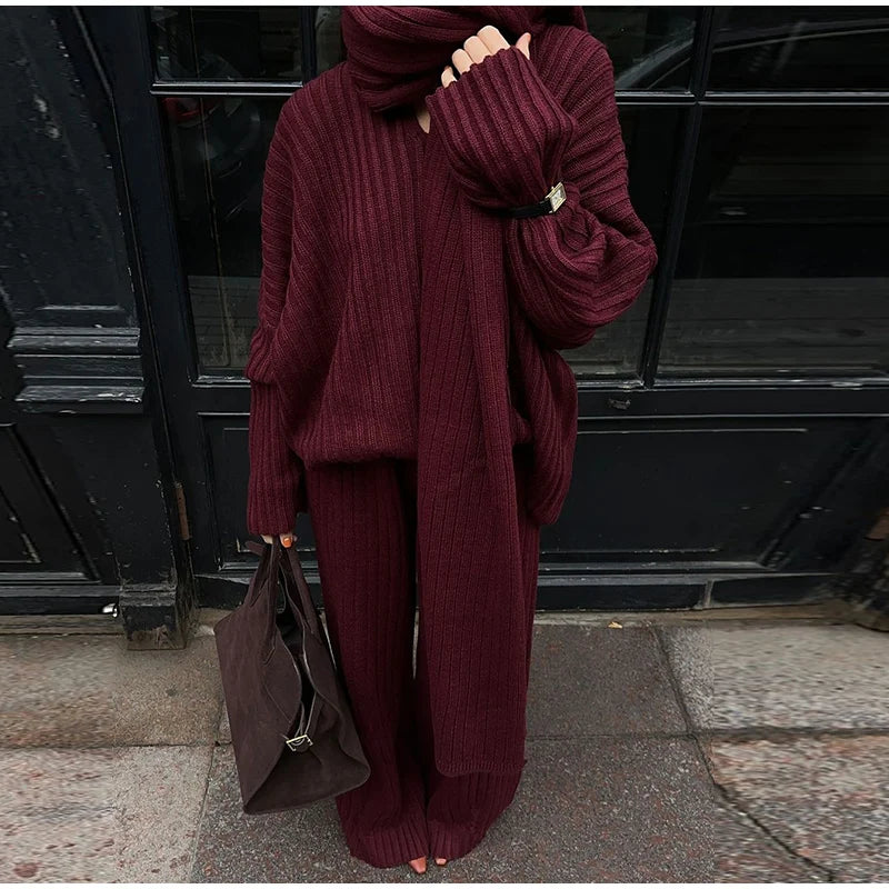 Aventury Co-ord Set Schal Poncho