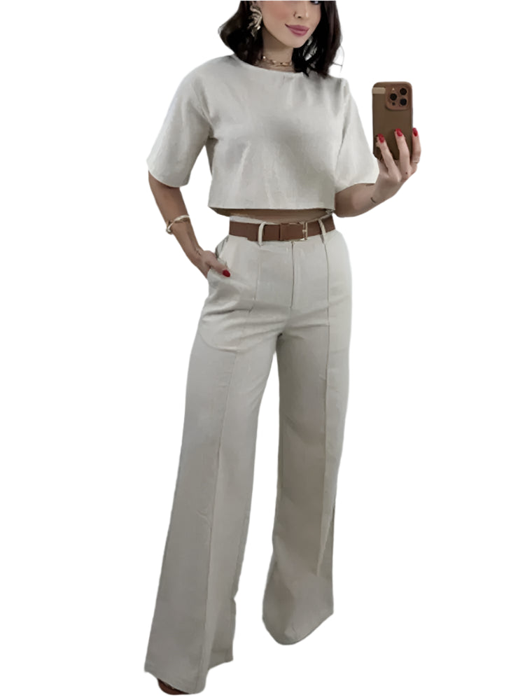Aventury – Crop-Tops-Set mit Kombiteil