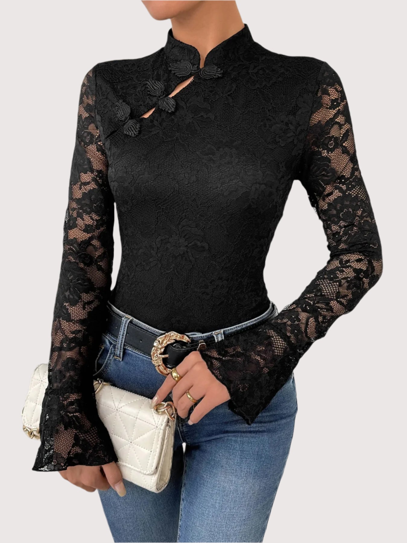 Avoir Avoir Bodysuit aus Netzstoff