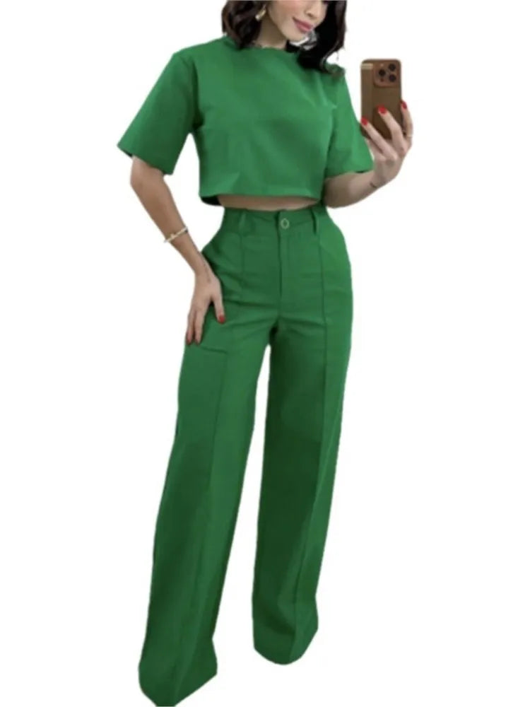 Aventury – Crop-Tops-Set mit Kombiteil