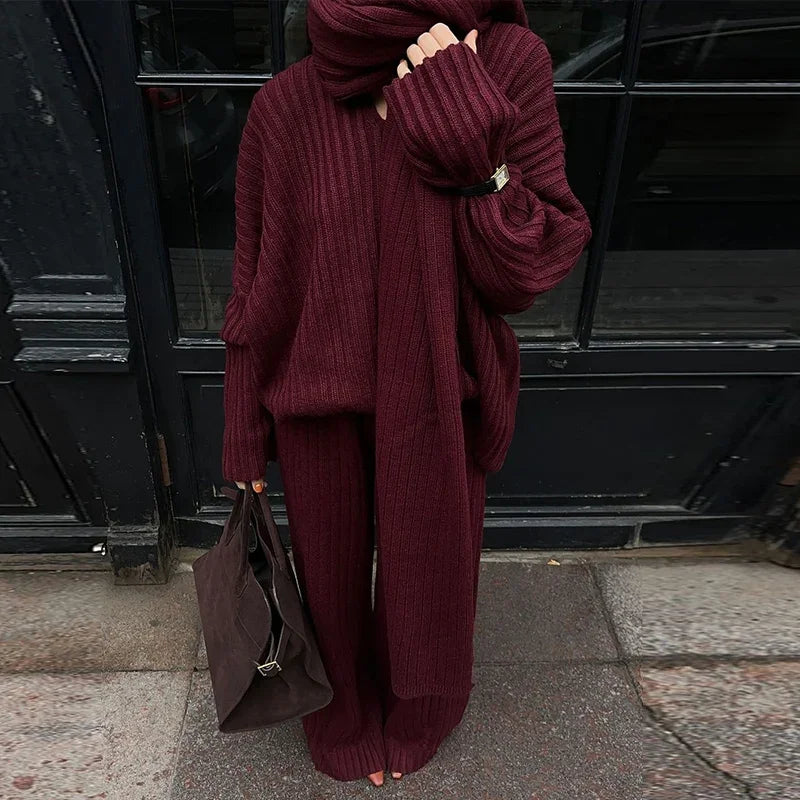 Aventury Co-ord Set Schal Poncho
