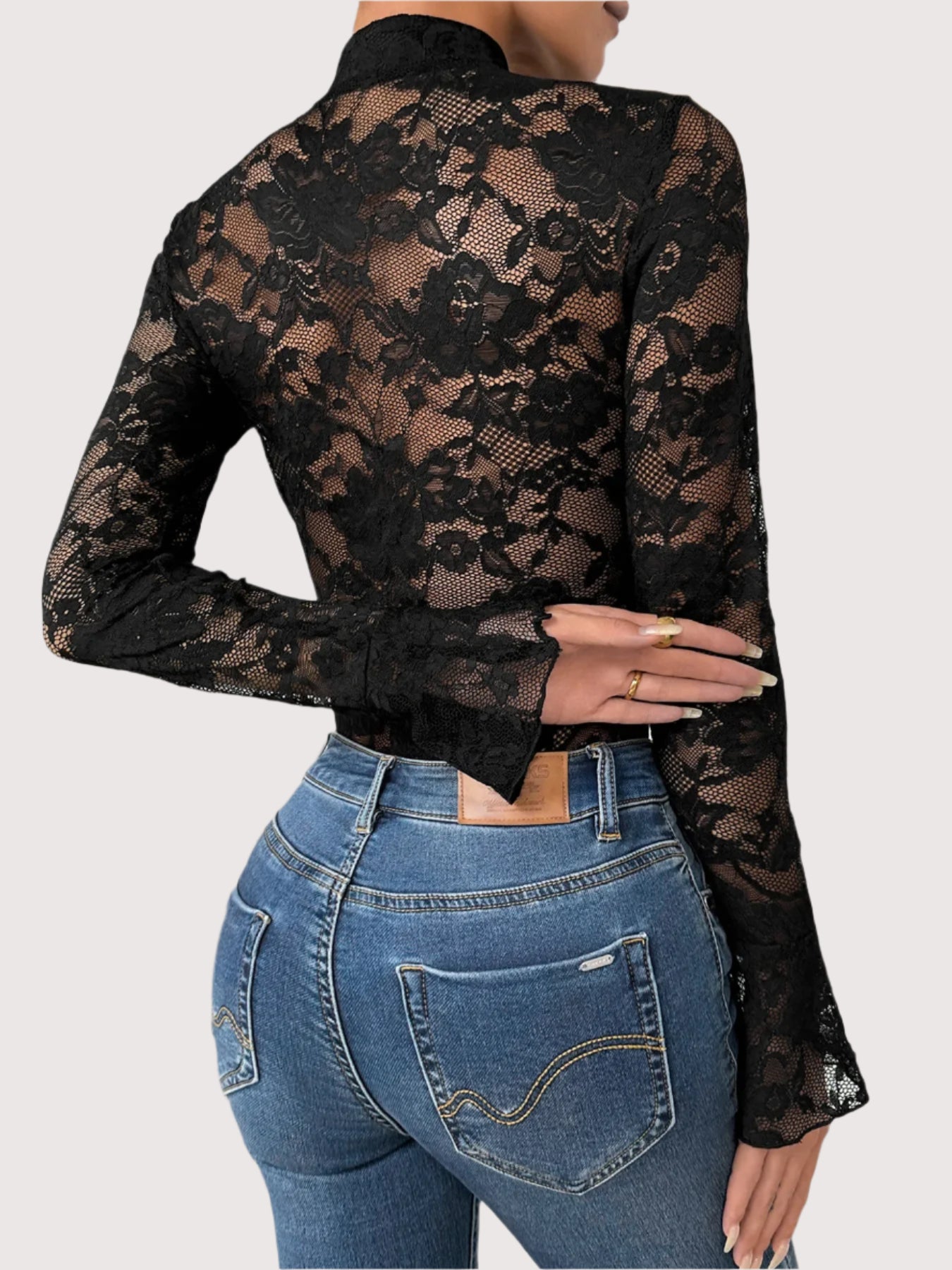 Avoir Avoir Bodysuit aus Netzstoff