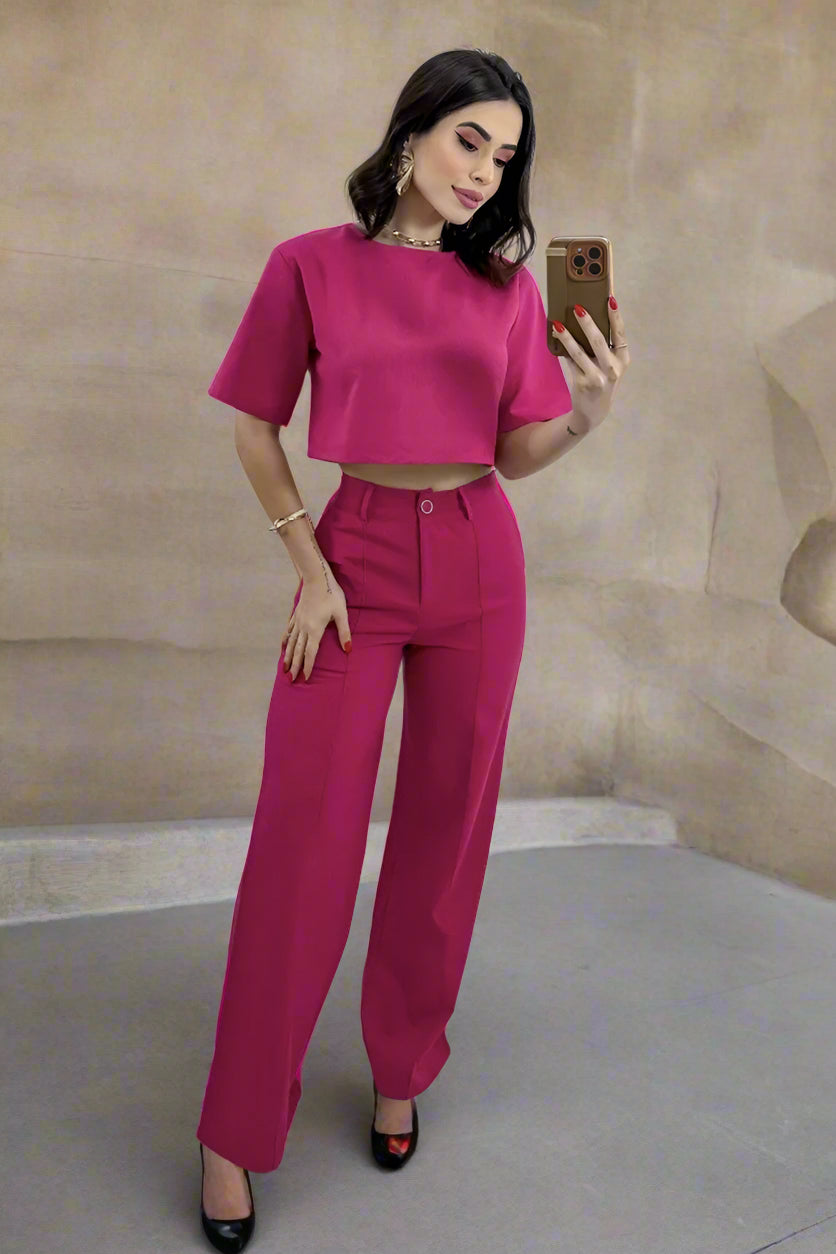 Aventury – Crop-Tops-Set mit Kombiteil