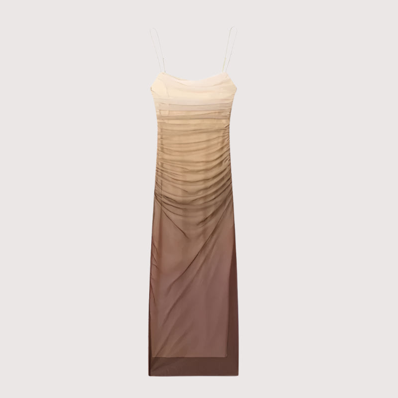 Avoir Avoir Wickelkleid aus Netzstoff