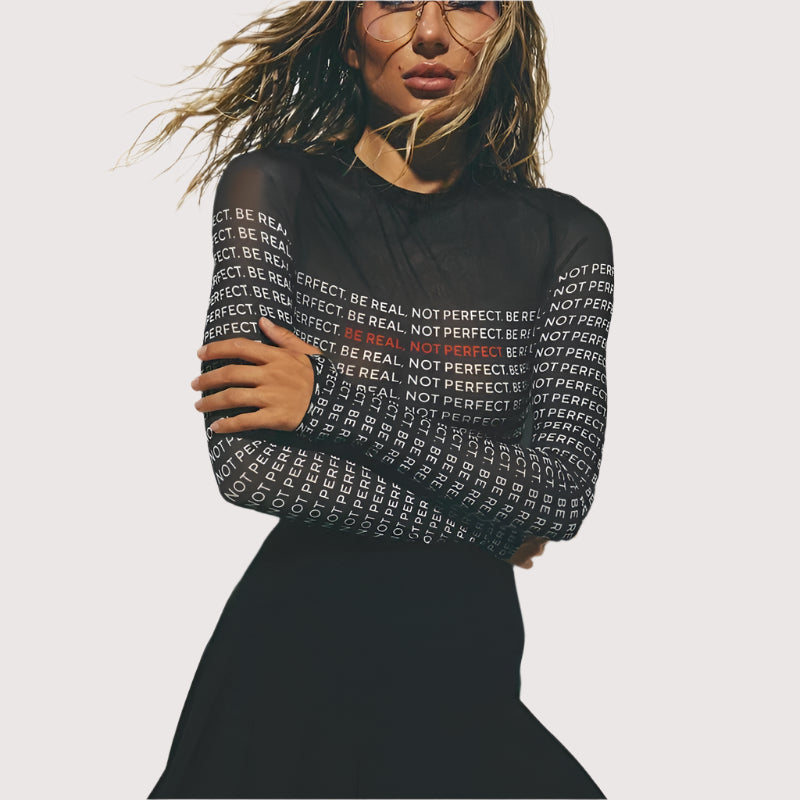 Avoir Avoir Bodysuit aus Netzstoff