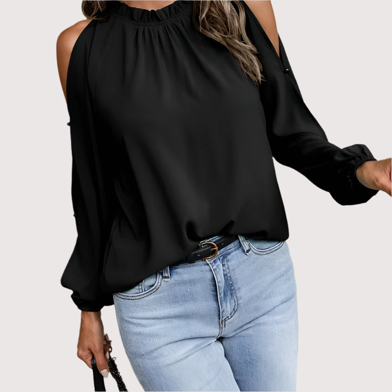 Aventury Bluse mit schulterfreien Ärmeln