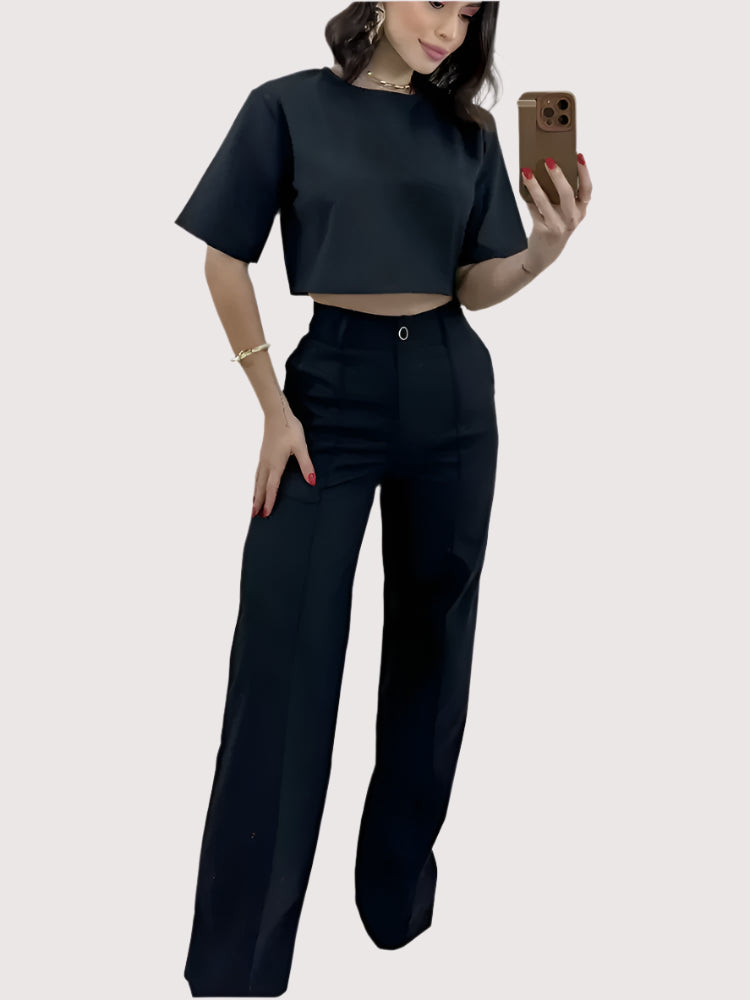 Aventury – Crop-Tops-Set mit Kombiteil