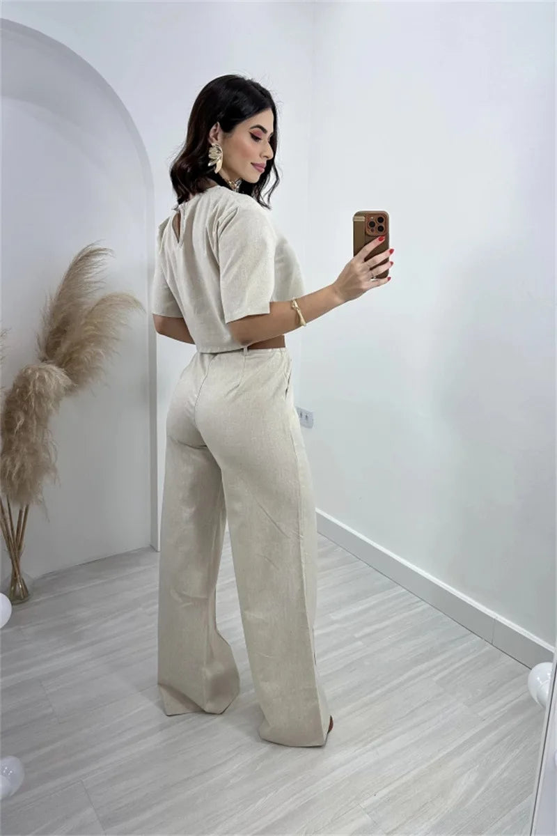 Aventury – Crop-Tops-Set mit Kombiteil
