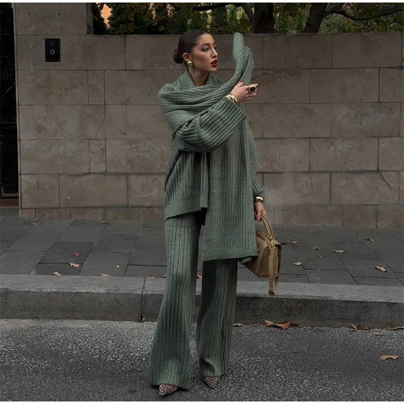 Aventury Co-ord Set Schal Poncho