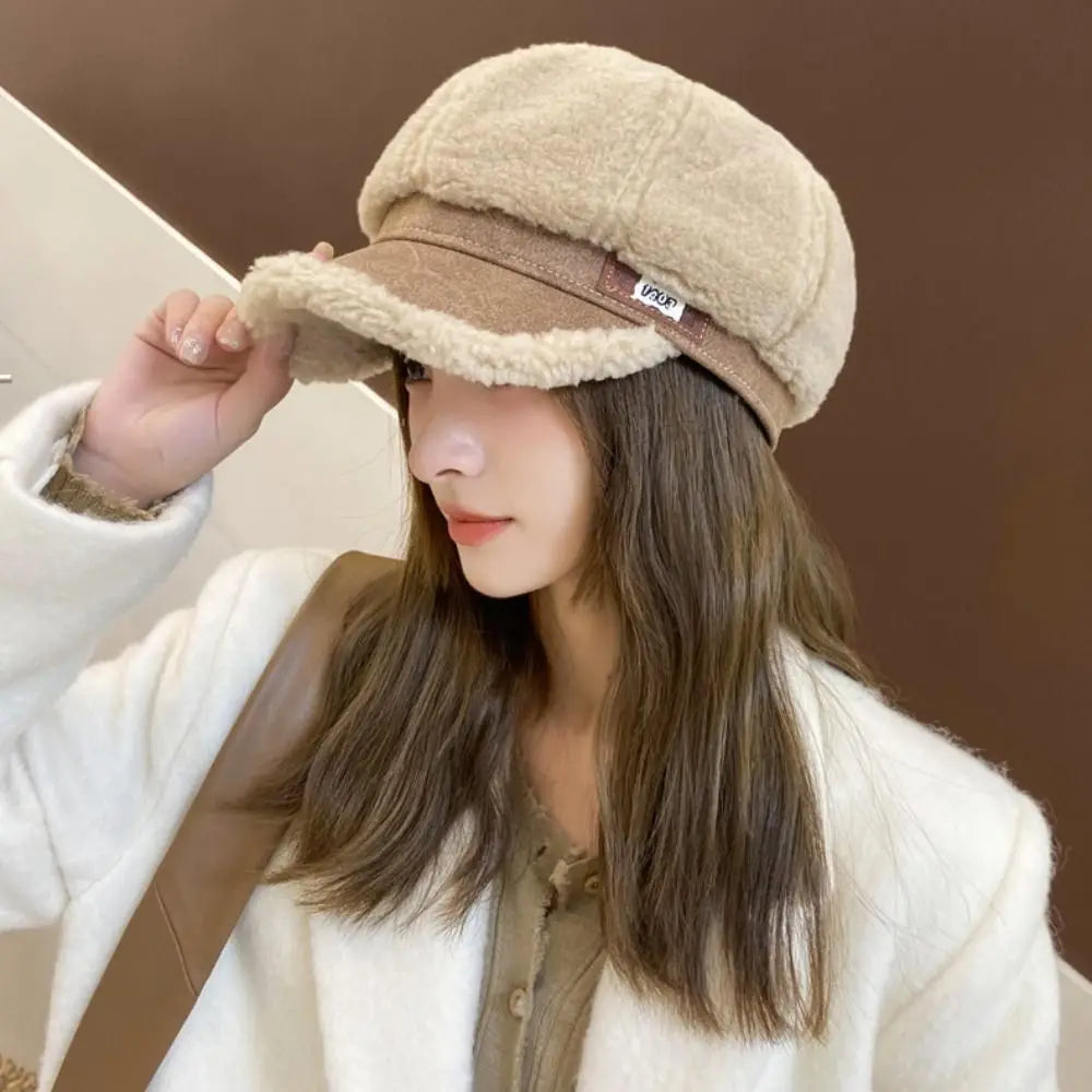 Aventury Sherpa Newsboy Cap Damen