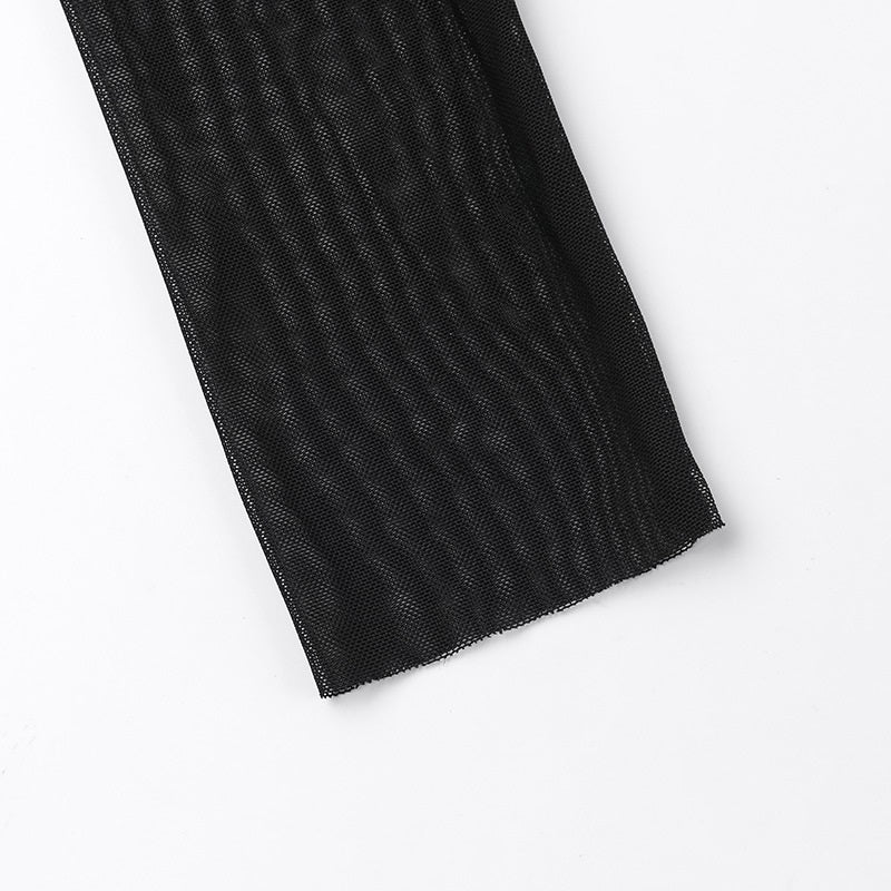 Aventury schulterfreies Kleid aus Netzstoff