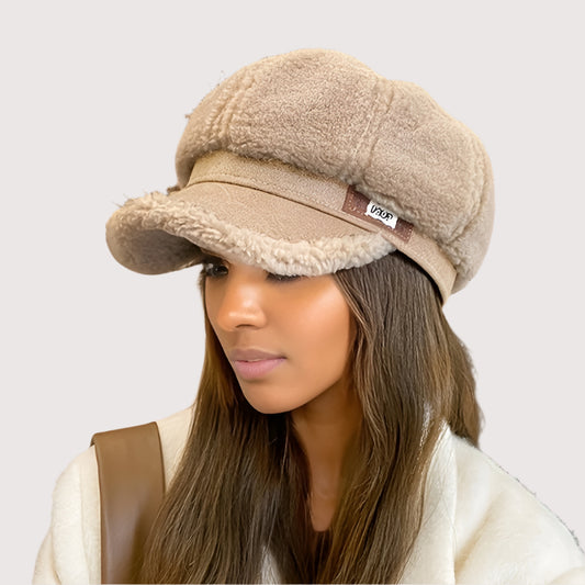 Aventury Sherpa Newsboy Cap Damen