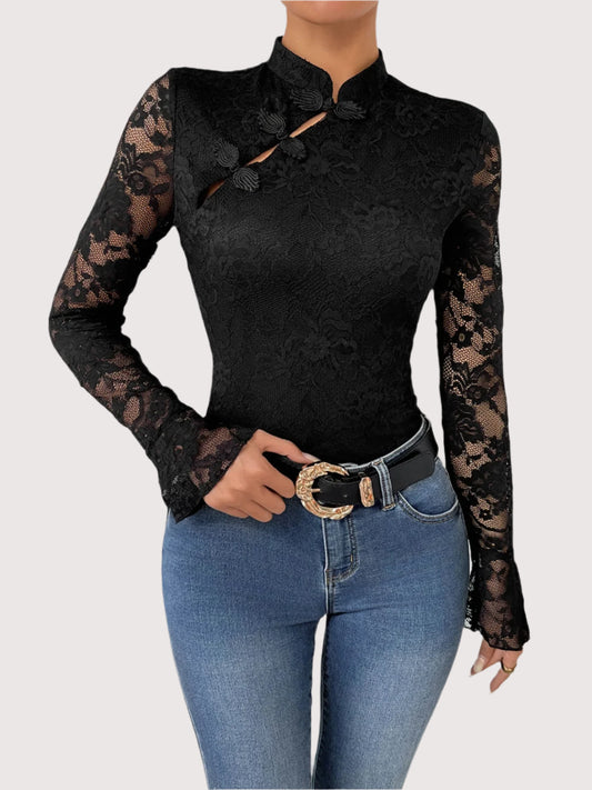 Avoir Avoir Bodysuit aus Netzstoff